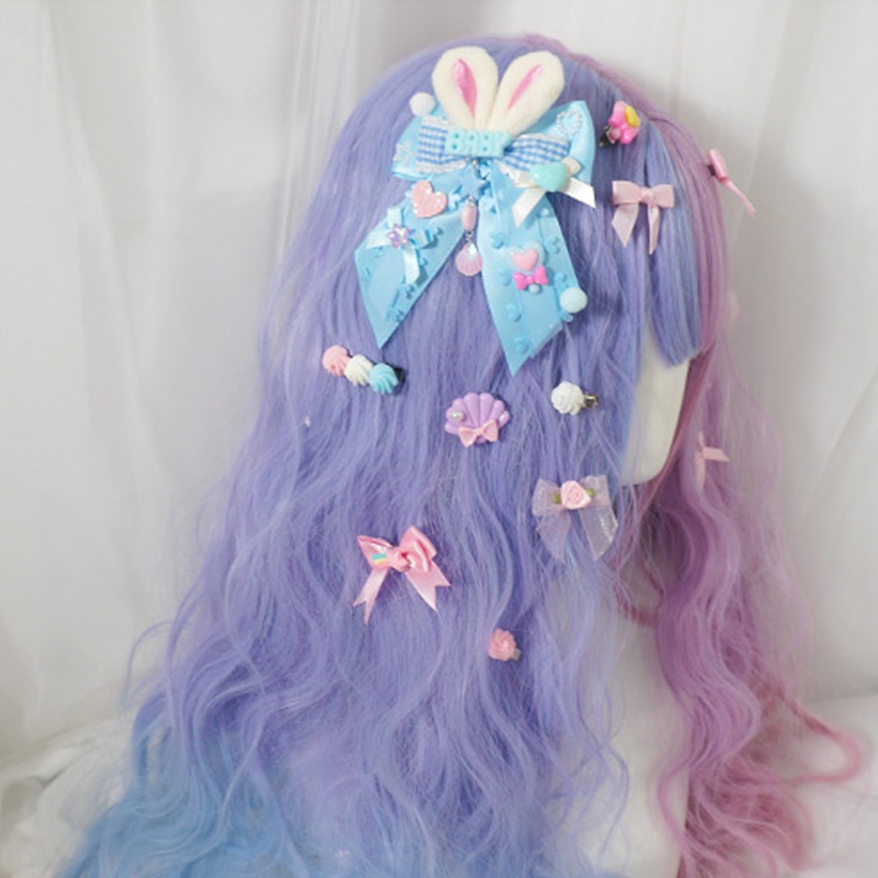 Kẹp Tóc Hình Nơ Phong Cách Lolita Cho Bé Gái