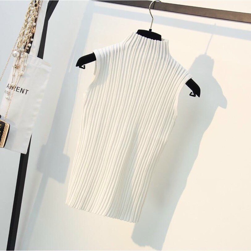 Áo len tăm đúc sát nách cho nữ