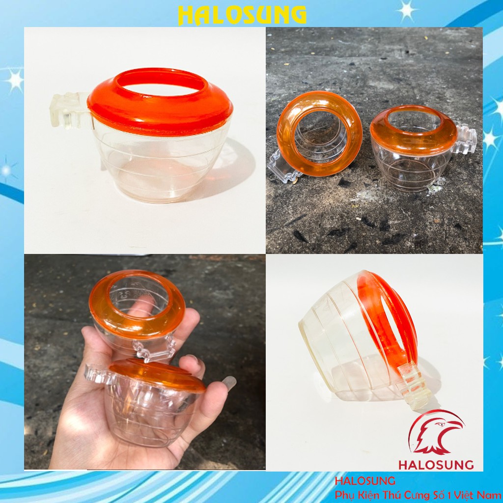 Cóng chim chào mào Halosung cóng chim khuyên cóng nhựa Phụ kiện lồng chim PK21