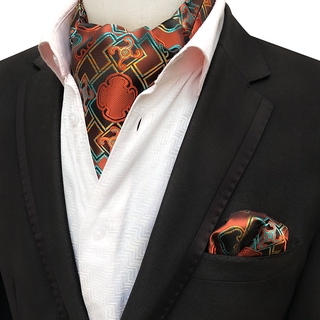 Bộ Cà Vạt Và Khăn EFAN LFF01-20 Lụa 100% Phong Cách Vintage Sang Trọng