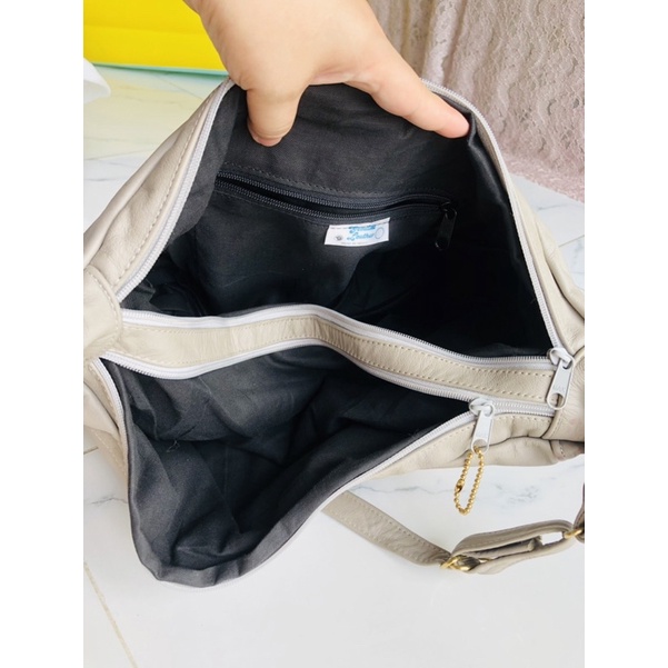 Túi si da bò ghép đeo chéo của Mexico