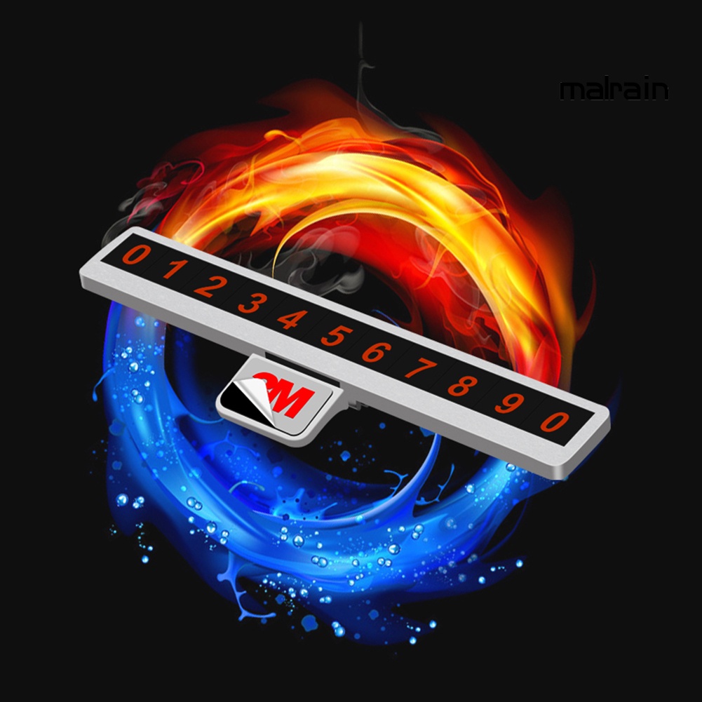 Bảng Ghi Số Điện Thoại Đỗ Xe Tạm Thời Có Nam Châm Màu Dạ Quang