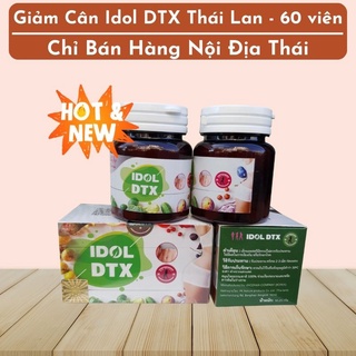 Giảm cân detox bụng IDOL DTX- Giảm mỡ bụng detox idol thái lan lọ 60v