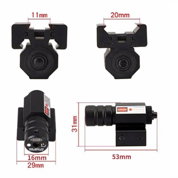 Đèn Laze Kim Loại - Phụ Kiện Nâng Cấp Cho Đồ Chơi Nerf