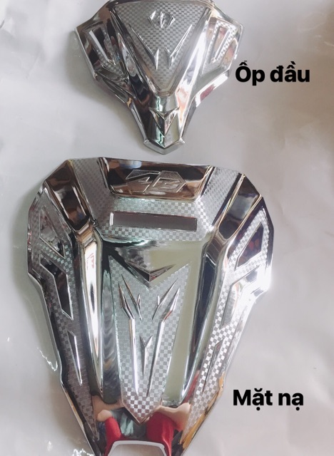Ốp trang trí Mão đầu +mặt nạ air blade 2020 2021 2022 crom