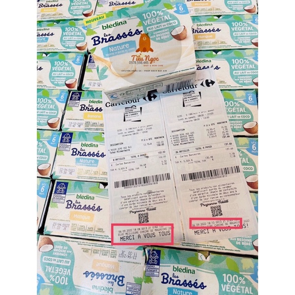 Sữa chua dừa Bledina Brasses cho bé dị ứng đạm sữa bò 6m+