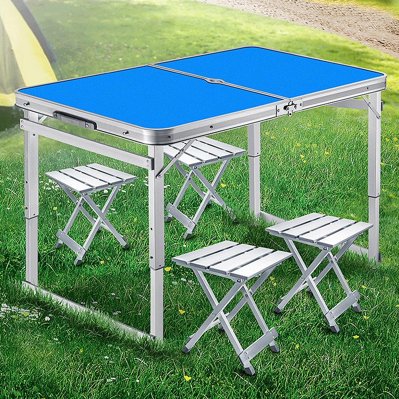 Bộ bàn ghế gấp gọn hợp kim nhôm cao cấp - Bộ 1 bàn 4 ghế - Dã ngoại picnic siêu tiện dụng! | BigBuy360 - bigbuy360.vn
