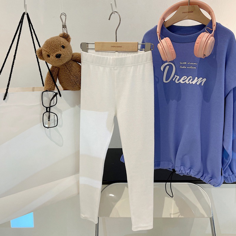 Quần Legging Ba Màu Ôm Dáng Co Giãn Phong Cách Hàn Quốc Thời Trang Xuân Thu Cho Bé Gái