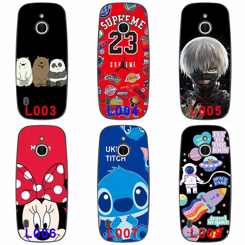 Ốp điện thoại silicon mềm họa tiết hoạt hình nhiều màu cho Nokia 3310 3G 4G