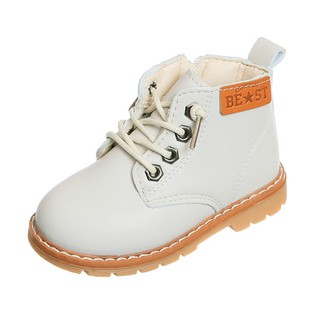 Giày boot cao cổ chất liệu da cho trẻ em