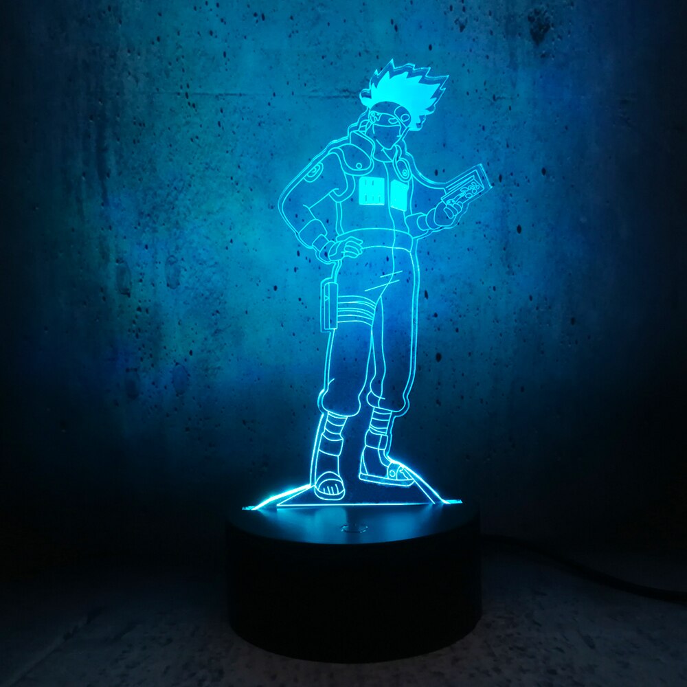 Đèn Ngủ Led 3D Hình Naruto Kakashi Độc Đáo