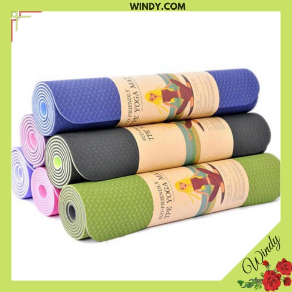 Thảm Tập YOGA, Tập GYM Loại 2 Lớp Chống Trượt Cao Cấp - Windy.com