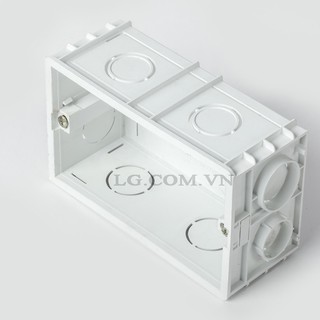 Đế âm tường đôi cho ổ điện, công tắc LGtech chất lượng cao DAD-001