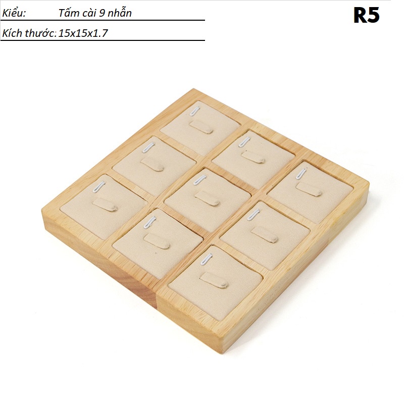 [D2CB] Bộ giá gỗ trưng bày trang sức lai trim chụp mẫu ảnh 3D rất đẹp 1-12 mẫu