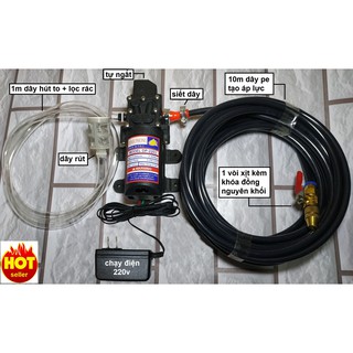 bộ máy bơm áp lực xịt rửa xe