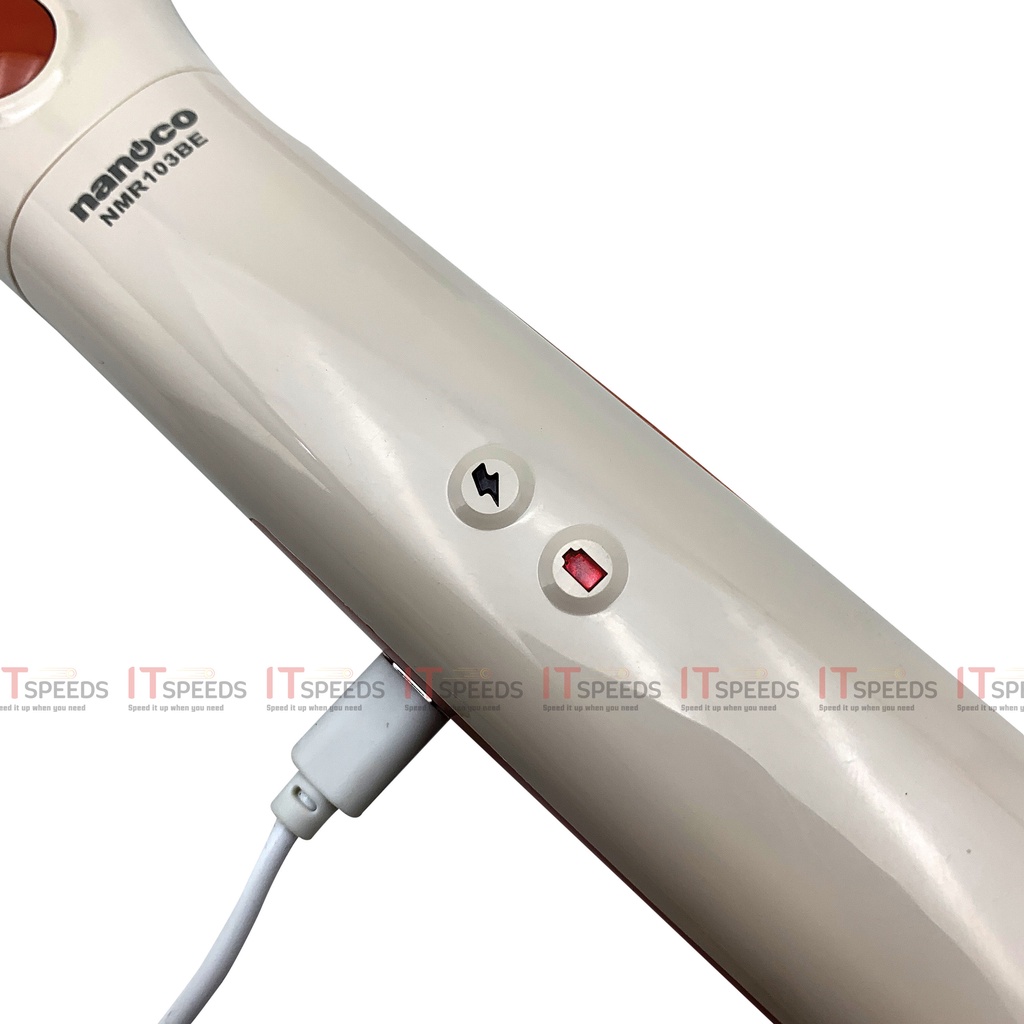 Vợt Muỗi Nanoco Thông Minh 2 In 1 NMR103BE, Pin Sạc 1200mAh, Nhựa ABS, Khung Lưới 3 Lớp Bảo Vệ, Chính Hãng BH 12 Tháng