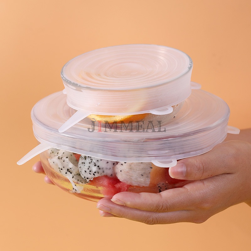 Bộ 6 màng bọc sillicone chịu nhiệt đa năng (Màu trắng)