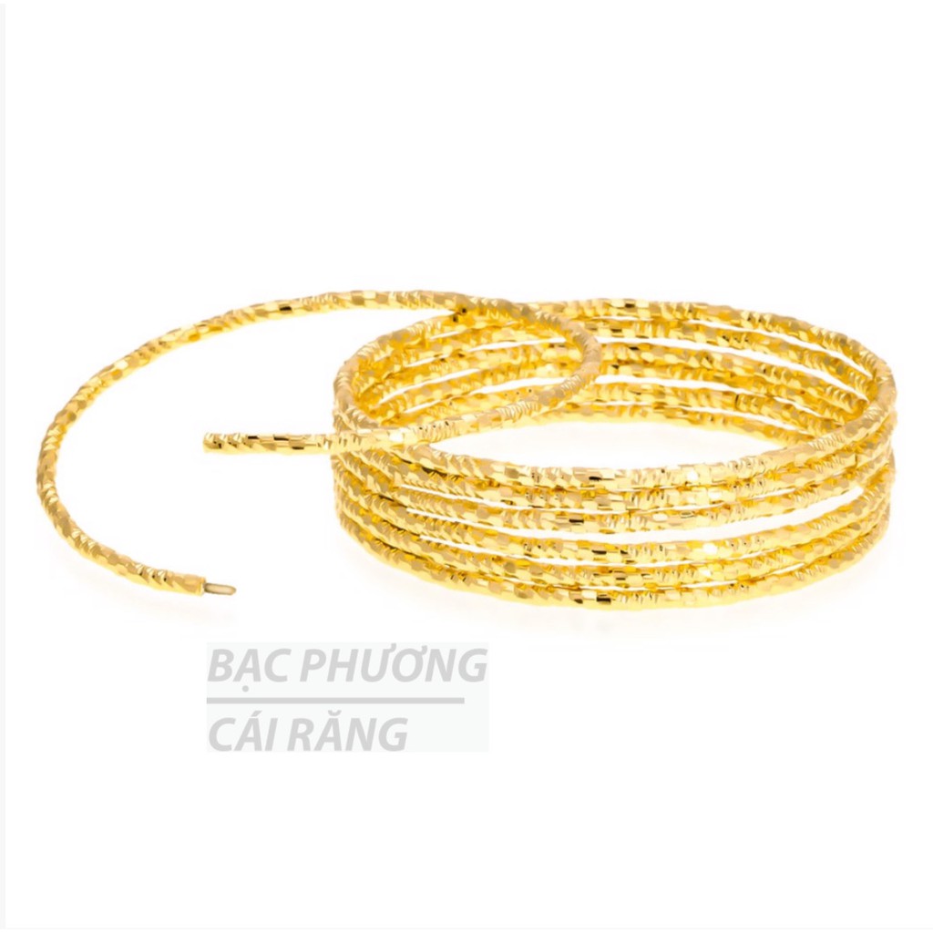 BỘ 7 VÒNG XIMEN MẮT TRÚC TRÒN MẠ VÀNG 18K CAO CẤP [GIỐNG THẬT 99%]