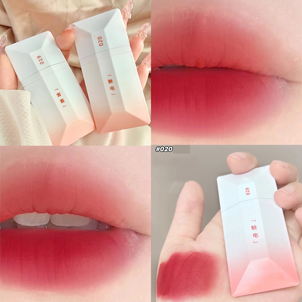 Son Môi Kiêm Má Hồng 4 Màu Nhung Lì Gợi Cảm Chống Nước Lâu Trôi Không Dính Cốc Trang Điểm Cho Nữ