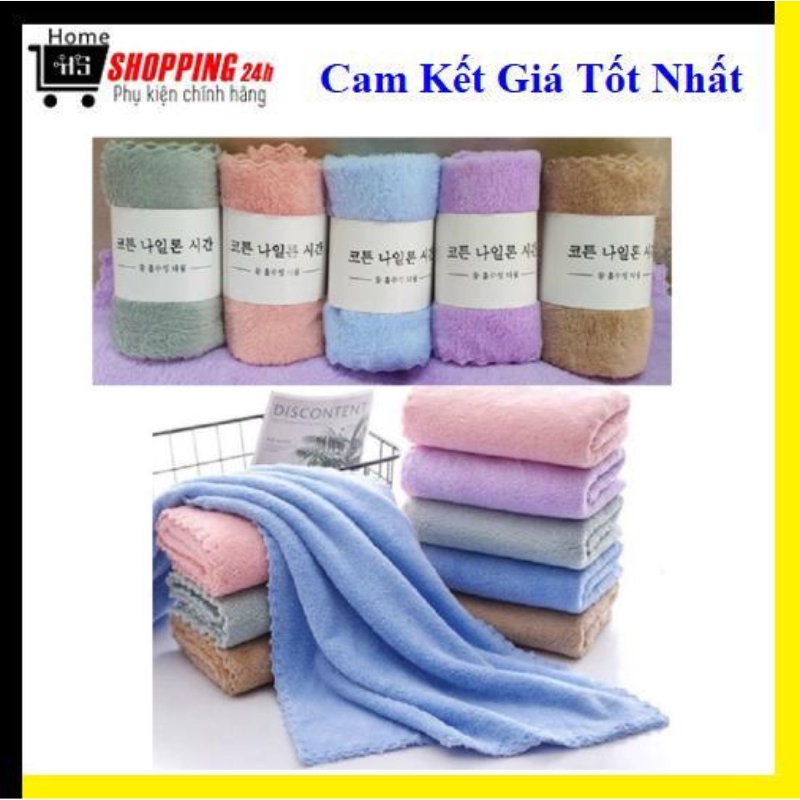 Khăn lau mặt , khăn tắm, khăn choàng lông cừu xuất Hàn siêu thấm hút mềm mịn