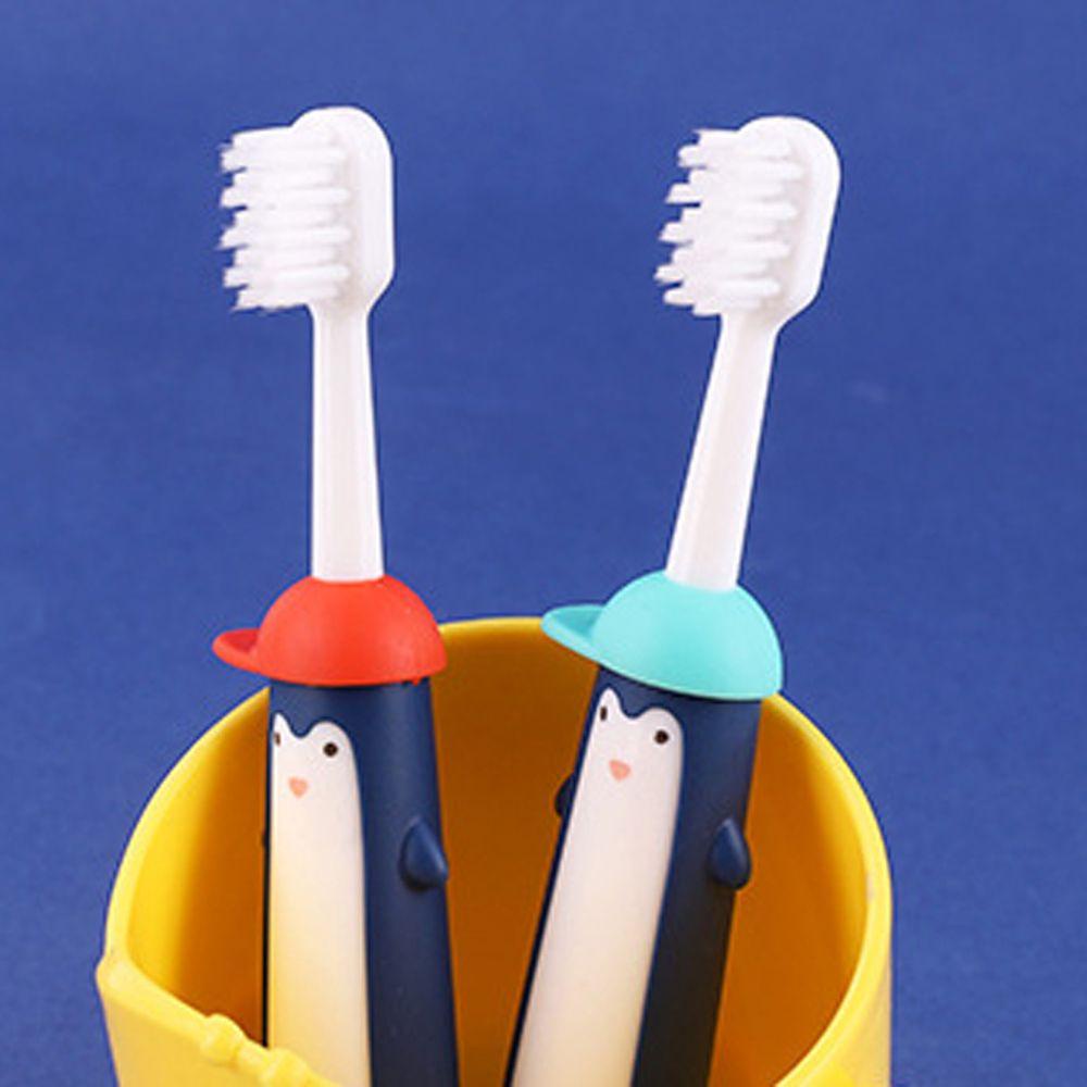 Bàn Chải Đánh Răng Lông Mềm Hình Chim Cánh Cụt Cầm Tay Chăm Sóc Răng Miệng