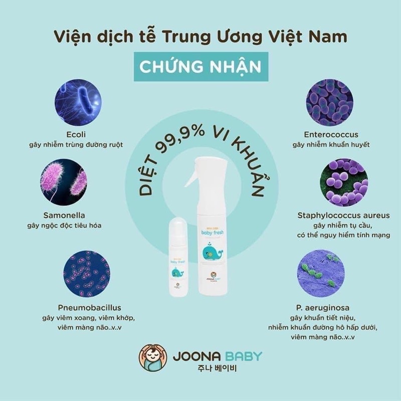 XỊT DIỆT VI KHUẨN BABY FRESH HÀN QUỐC