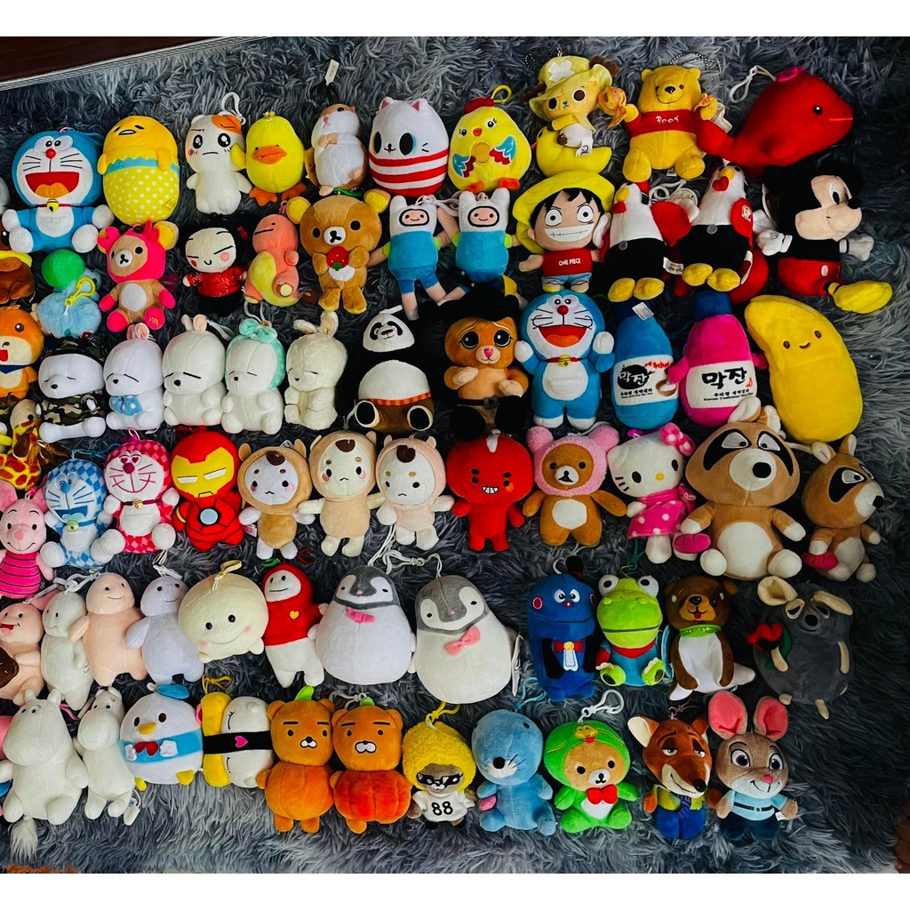 Móc khoá gấu bông trang trí giao mẫu ngẫu nhiên size 8-15cm