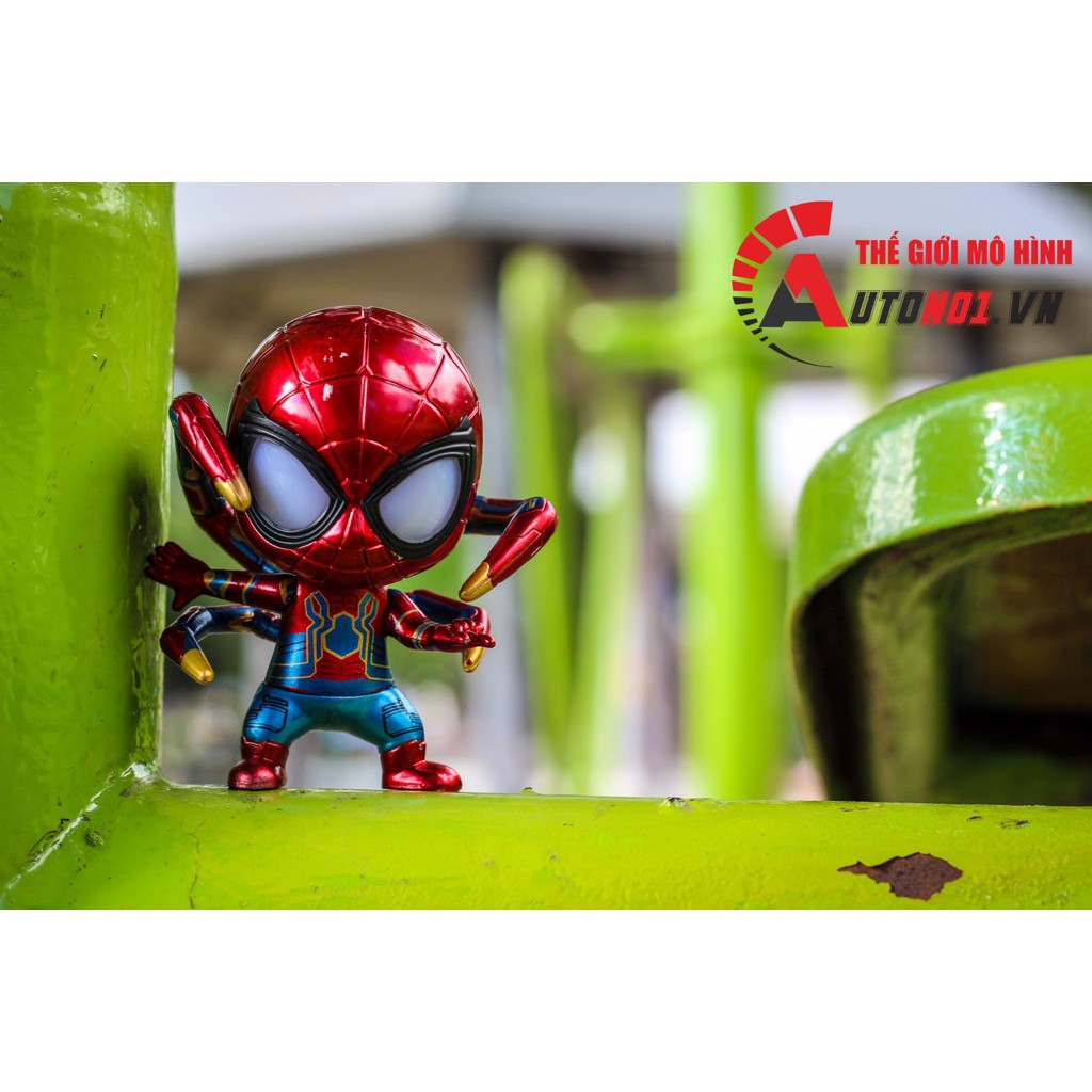 MÔ HÌNH NHÂN VẬT MARVEL IRONMAN AND SPIDERMAN SET 4 CON 10CM 6211