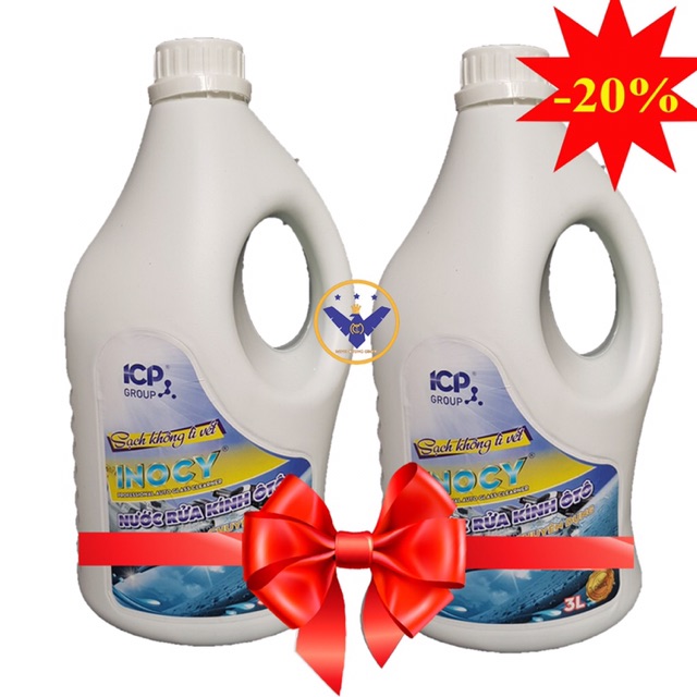 Nước Rửa Kính Ô Tô Chuyên Dụng (Combo 2 can 3 Lít)