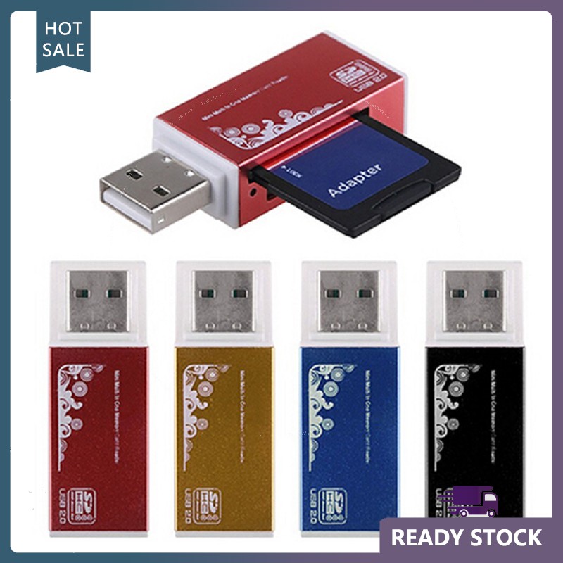 Đầu đọc thẻ Micro SD SDHC TF M2 MMC MS PRO DUO tất cả trong 1 cổng USB 2.0