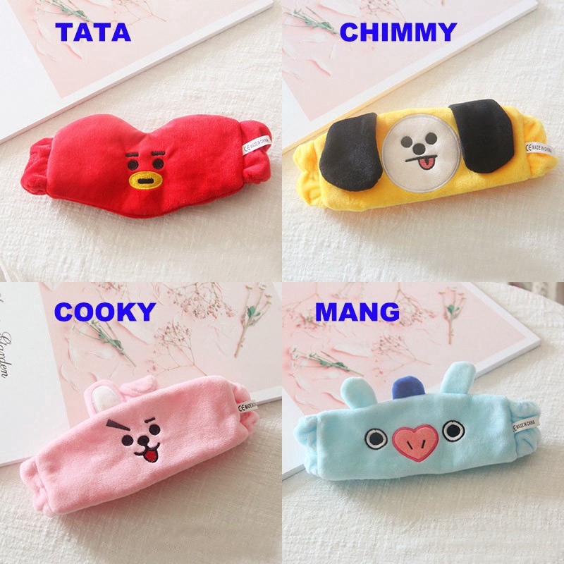 Băng đô rửa mặt trang điểm hoạ tiết BT21 cho fan BTS