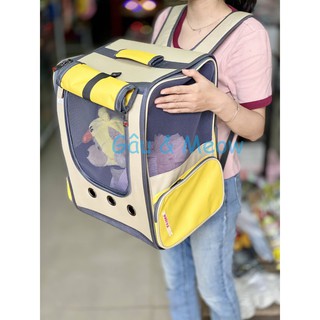 Balo có rèm vận chuyển chó mèo lớn form đứng