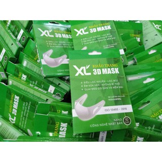 Hộp 10c Khẩu trang 3D XL mask cho bé từ 3 tuổi