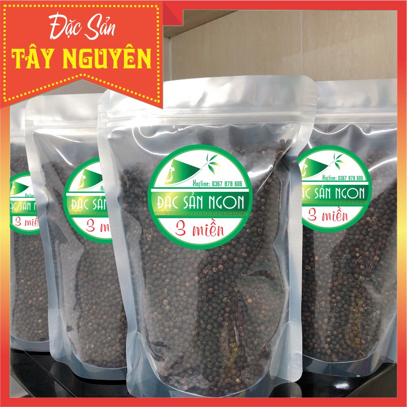 1kg Hạt Tiêu Đen Khô Đắk Sin (Hồ Tiêu, Black Pepper)