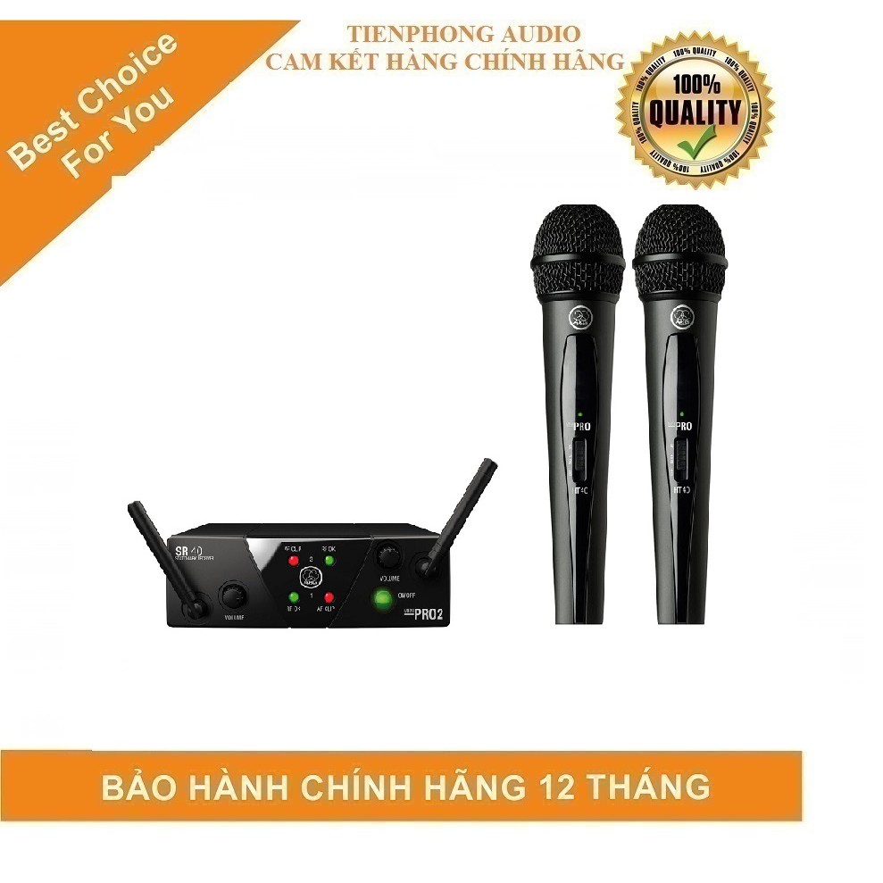 Micro không dây AKG WMS40 Mini2 Vocal - Hàng chính hãng