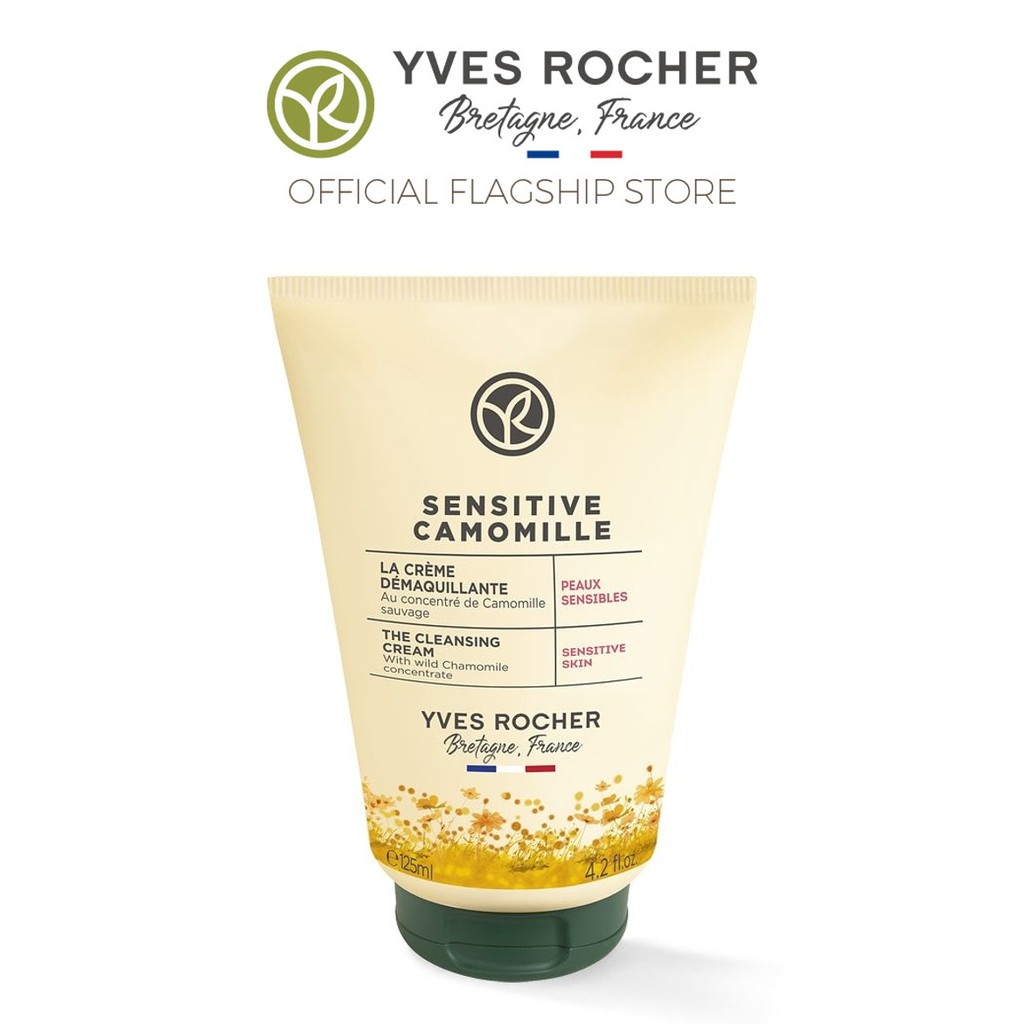 Kem làm sạch cho da nhạy cảm Yves Rocher SENSITIVE CAMOMILLE DEMAQUILLANTE CLEANSING CREAM 125ML