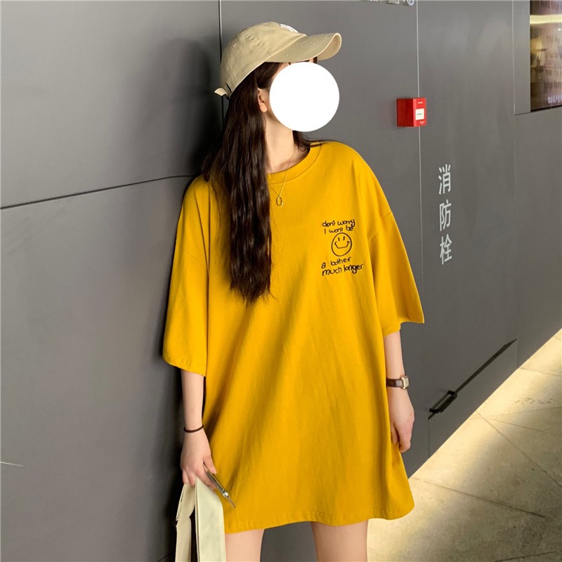 Áo Phông Nữ Mặt Cười Form Rộng Tay Lỡ Unisex Thiết Kế Hàn Quốc Đẹp - Liti Shop