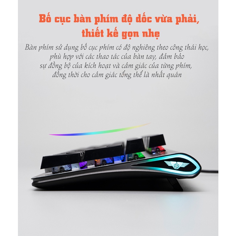 Bàn phím cơ có dây Gaming Newmen GM390, Hotswap, Khung nhôm, Keycap phun kép siêu bền, LED RGB, chống bụi, chống nước