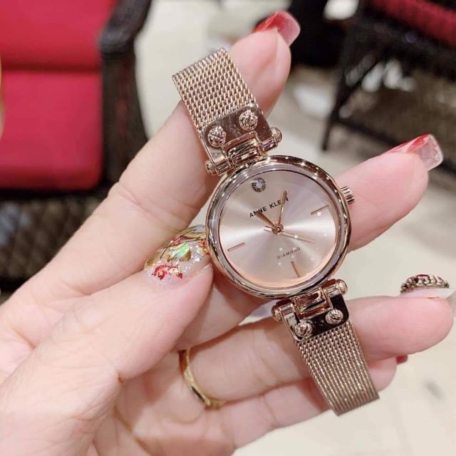 Đồng hồ nữ Anne Klein mặt 26mm dây mesh siêu hot siêu xinh đủ màu