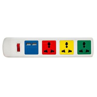 Chính hãng - ổ cắm lioa đa năng dây 3m,có cổng sạc usb 5v - 1a 4d32wnusb