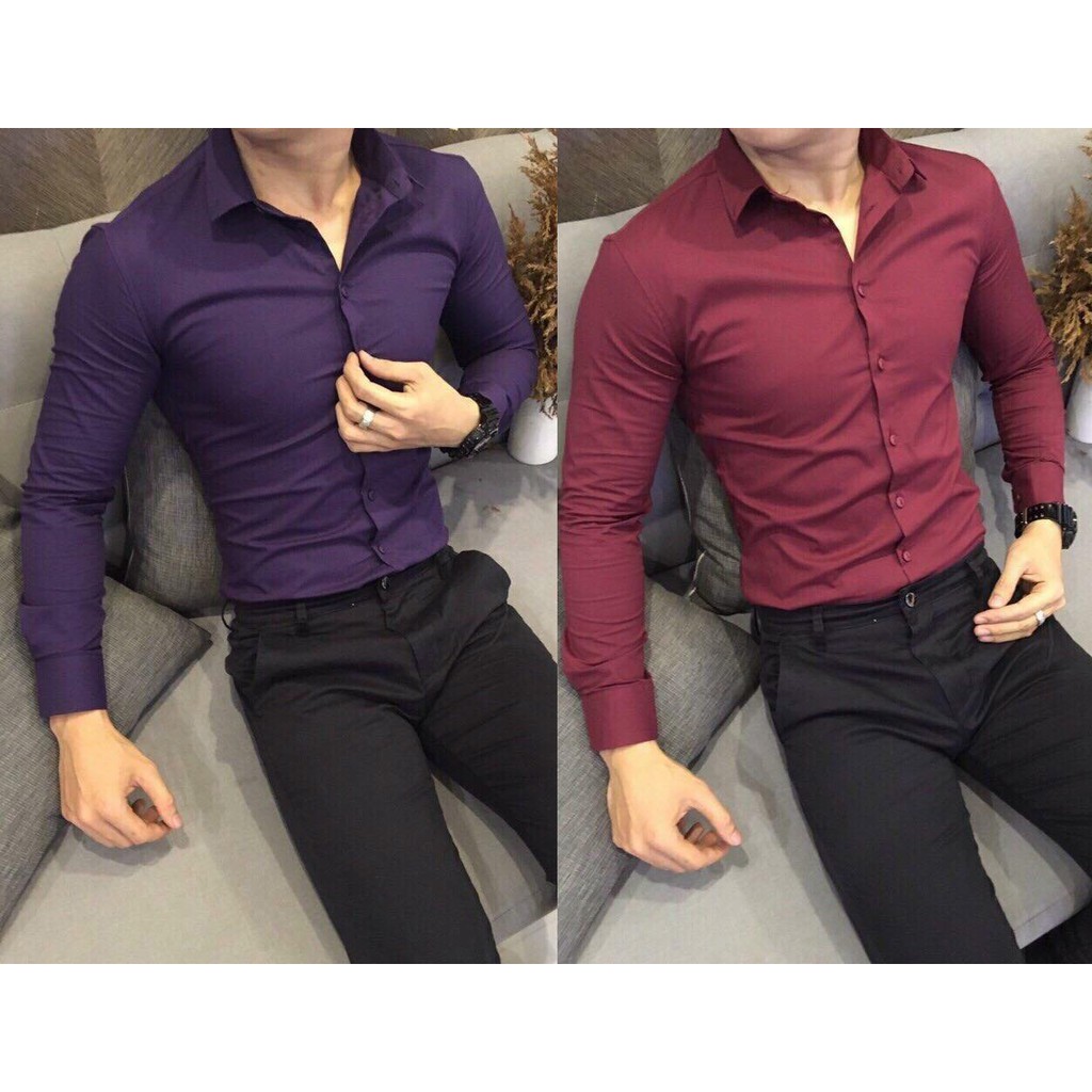 Áo Sơ Mi Zara nam dài tay,vải lụa trơn,khô thoáng kiểu dáng Hàn Quốc chất xịn loại 1 | BigBuy360 - bigbuy360.vn