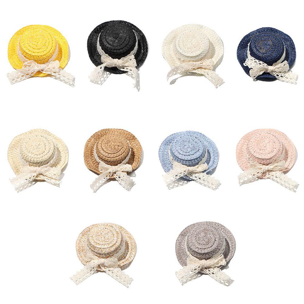 LUOL Nón Cối Phối Ren Và Nơ Tỉ Lệ 1 / 12 Cho Nhà Búp Bê