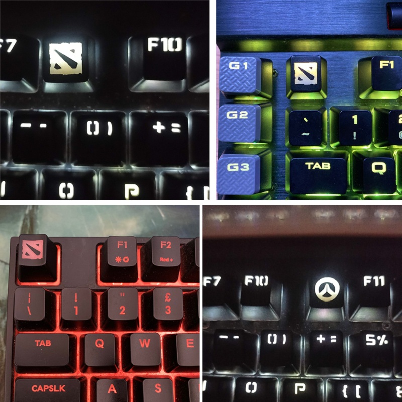 1 nắp phím cơ ABS R4 màu dạ quang DIY