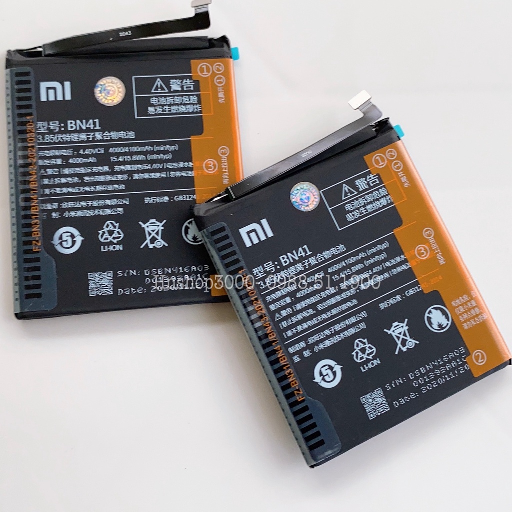 Pin Xiaomi Redmi Note 4 BN41 Dung Lượng 4100mAh Zin Chính Hãng - Bảo Hành 6 Tháng