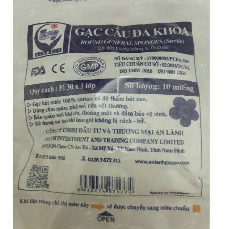 GẠC CẦU ĐA KHOA AN LÀNH - GÓI 10 CHIẾC