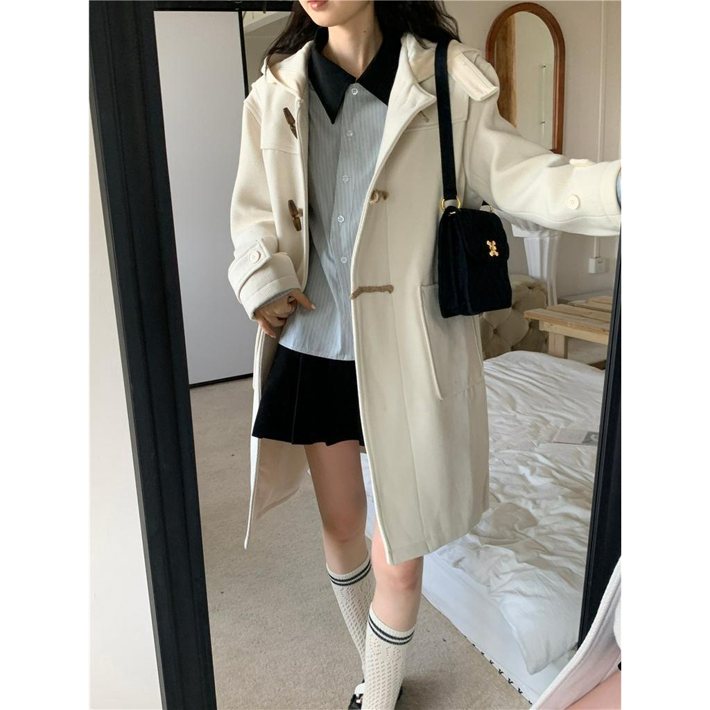 Áo Sơ Mi Kẻ Sọc Dài Tay Màu Sắc Tương Phản Phong Cách preppy 66638