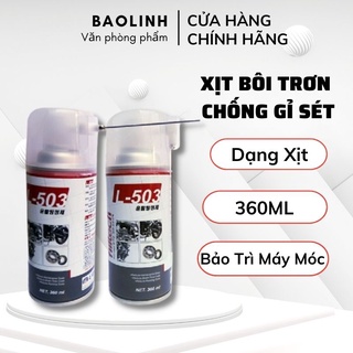 Xịt Rỉ Sét- Dầu Bôi Trơn Chống Rỉ,Gỉ Sét L-503, Bôi Trơn Làm Sạch Thiết Bị Điện Tử- Vanphongpham.baolinh