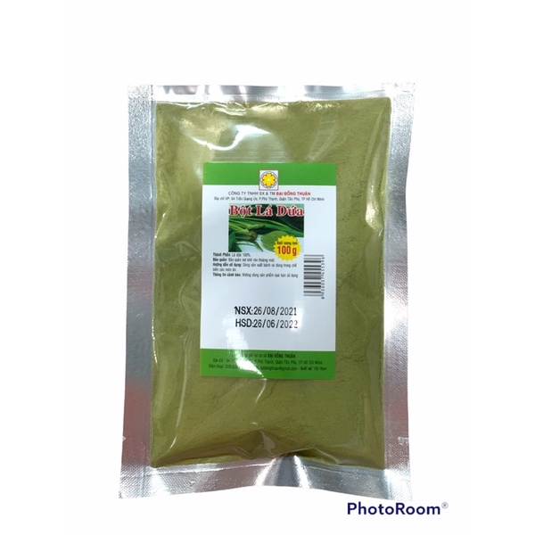 Bột lá dứa (bột lá nếp) 100% lá dứa sấy khô 100gr