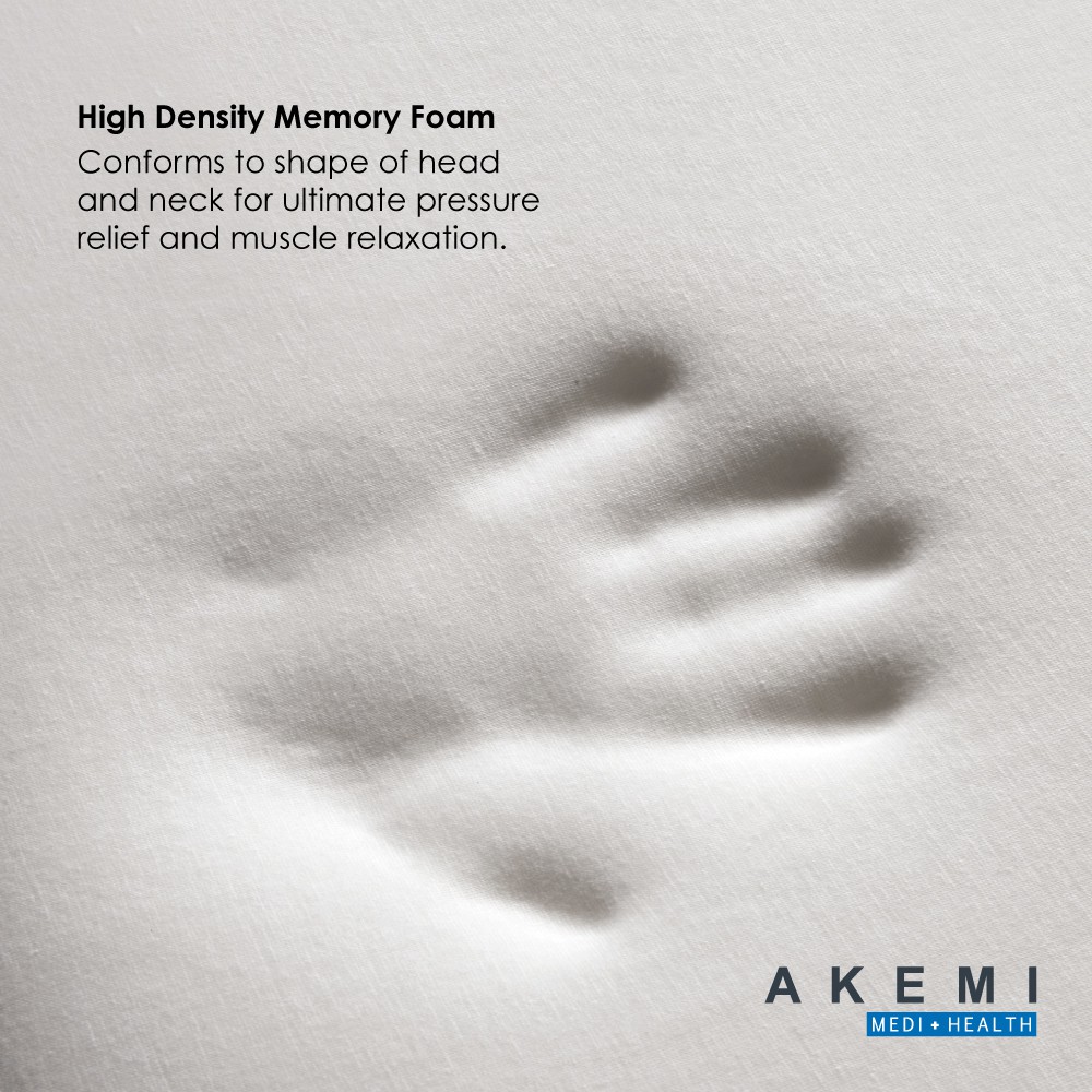 Gối Memory Foam Akemi Medi+Health Contour Than Tre