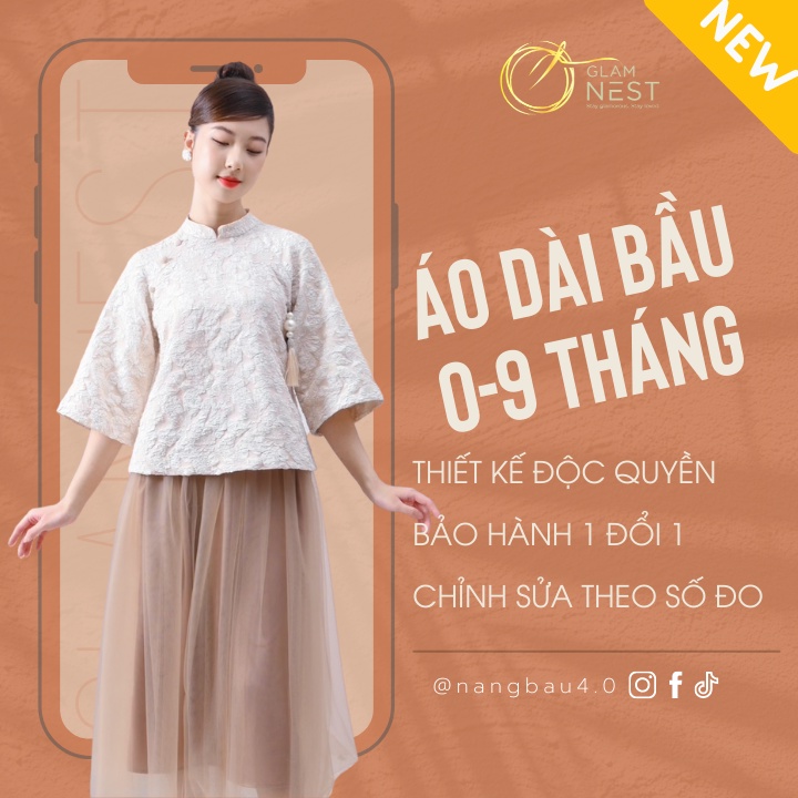 Áo Dài Diện Tết Đầm Dự Tiệc Váy Bầu Thiết Kế AD001